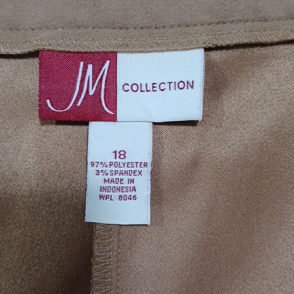 JM Collection Tan Slacks  - Picture 2 of 6